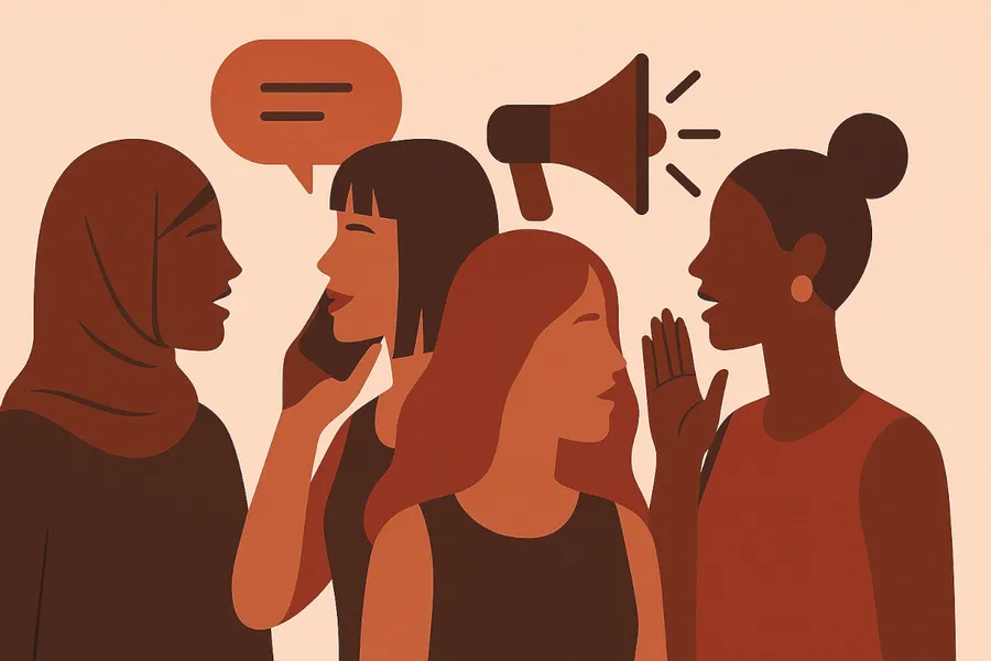 Comunicação - Profissionais em interação e diálogo